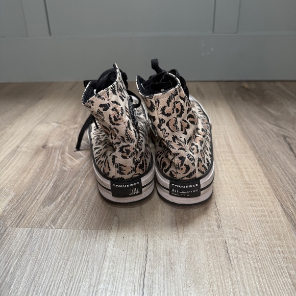 Converse chuck taylor all star EVA platform leopard cat print junior‎ size 4 - Picture 3 of 5